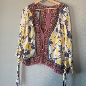 Free People Lemon Top Medium